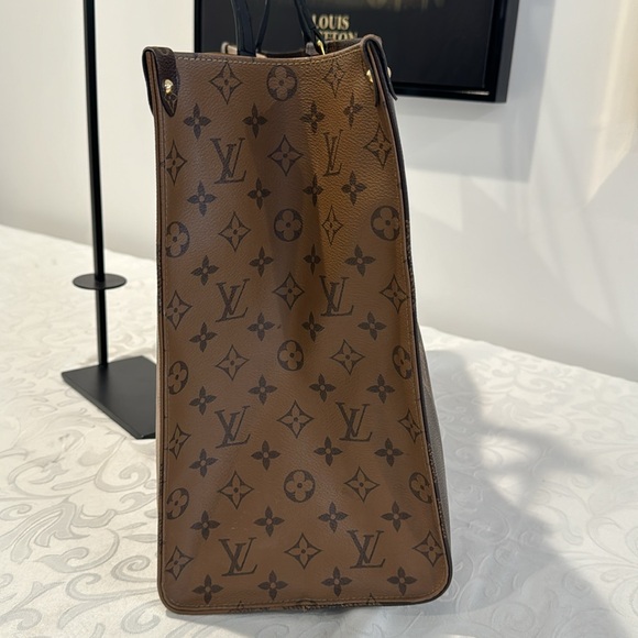 EUC Louis Vuitton On the Go GM Reverse Monogram - Picture 7 of 14